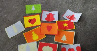 Weihnachtskarten der 1b Weihnachtskarten der 1b